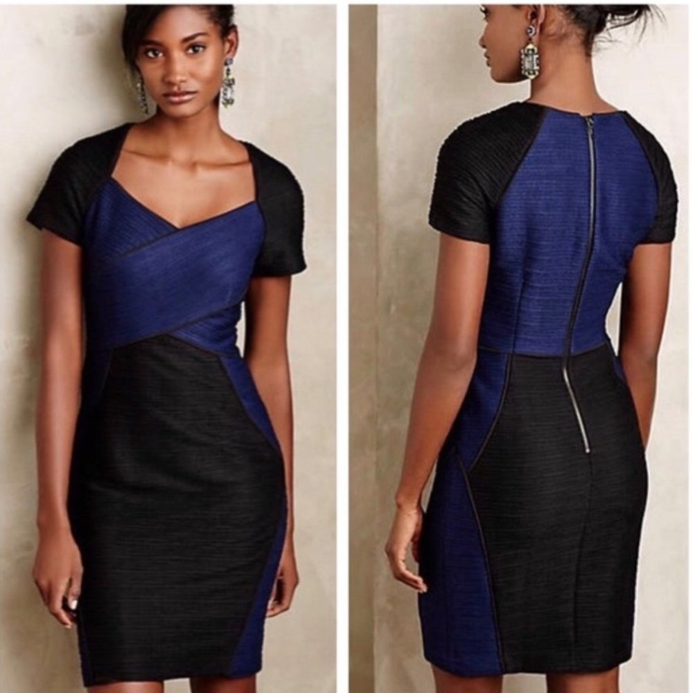 Maeve Anthropologie Colorblock Bodycon Dress